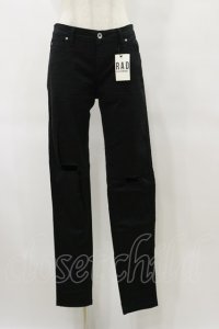 BLACK MORAL / ダメージスキニーパンツ L ブラック H-25-06-15-065-PU-PA-KB-ZH