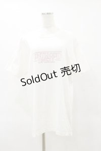 BLACK MORAL / CRACKED DISC TEE  ホワイト H-25-06-15-068-PU-TO-KB-ZH