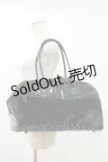 BLACK MORAL / ファーエナメルボストンBAG  ブラック H-25-06-15-007-PU-BG-KB-ZH