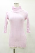 Katie / UNDER PRETTIES bottle neck 5 sleeve  ピンク H-25-06-15-069-LO-TO-KB-ZH