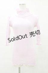 Katie / UNDER PRETTIES bottle neck 5 sleeve  ピンク H-25-06-15-069-LO-TO-KB-ZH