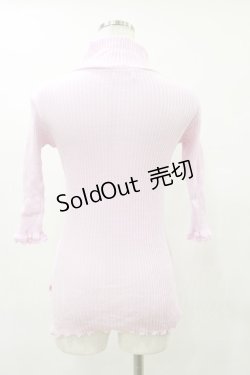 画像2: Katie / UNDER PRETTIES bottle neck 5 sleeve  ピンク H-25-06-15-069-LO-TO-KB-ZH