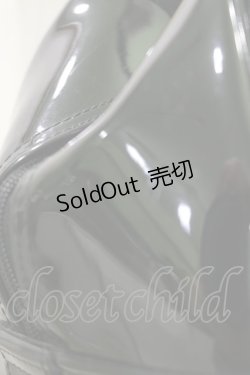 画像3: BLACK MORAL / ファーエナメルボストンBAG  ブラック H-25-06-15-007-PU-BG-KB-ZH