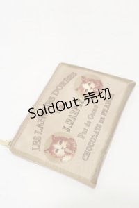 Jane Marple / Chocolat classiqueのポーチ  ブラウン H-25-06-15-075-JM-ZA-KB-ZH