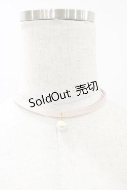 画像1: MILK / レザーパールチョーカー  ピンク H-25-06-15-076-ML-AC-KB-ZH