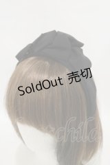 Jane Marple Dans Le Salon / グログランカチューシャ  ブラック H-25-06-15-077-JM-AC-KB-ZH