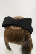 Jane Marple Dans Le Salon / リボンヘアバンド  ブラック H-25-06-15-078-JM-AC-KB-ZH