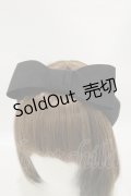 Jane Marple Dans Le Salon / リボンヘアバンド  ブラック H-25-06-15-078-JM-AC-KB-ZH