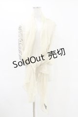NAOTO SEVEN / 羽根プリントストール  アイボリー H-25-06-15-023-HN-ZA-KB-ZH