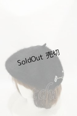 画像1: Sheglit / オリジナルベレー帽  黒 H-25-06-15-025-EL-AC-KB-ZT170