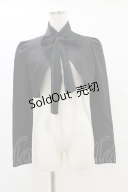 画像1: Sheglit / "Earl Grey"クラシカルボレロ M 黒 H-25-06-15-029-EL-TO-KB-ZH