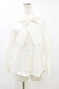 Jane Marple / Triple lace collar bow ribbon blouse  オフホワイト H-25-06-15-036-JM-BL-KB-ZH