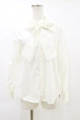 Jane Marple / Triple lace collar bow ribbon blouse  オフホワイト H-25-06-15-036-JM-BL-KB-ZH