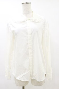 画像4: Jane Marple / Triple lace collar bow ribbon blouse  オフホワイト H-25-06-15-036-JM-BL-KB-ZH