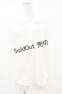 画像4: Jane Marple / Triple lace collar bow ribbon blouse  オフホワイト H-25-06-15-036-JM-BL-KB-ZH
