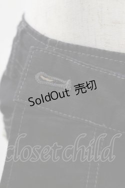 画像4: ALGONQUINS / フラップ付ダメージパンツ  黒 H-25-06-15-037-AL-PA-KB-ZH