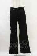 BPN FOR MEN / アシメベルトパンツ  ブラック H-25-06-15-039-GO-PA-KB-ZH