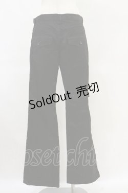 画像2: BPN FOR MEN / アシメベルトパンツ  ブラック H-25-06-15-039-GO-PA-KB-ZH
