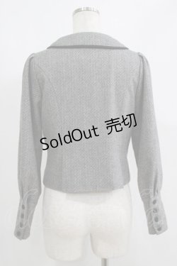 画像3: an another angelus / パイピング使いヘリンボーンショートジャケット Free CHARCOAL H-25-06-16-028-CA-JA-NS-ZT426