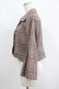画像2: an another angelus / チェック柄ショートジャケット Free BROWN×BR H-25-06-16-029-CA-JA-NS-ZH (2)