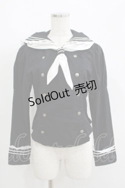 画像1: metamorphose / セーラーブラウス Free ブラック H-25-06-16-040-ME-BL-NS-ZH