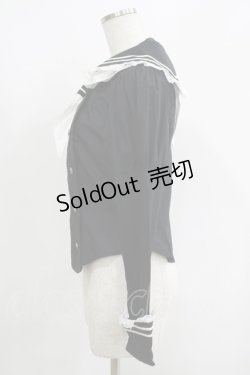 画像2: metamorphose / セーラーブラウス Free ブラック H-25-06-16-040-ME-BL-NS-ZH