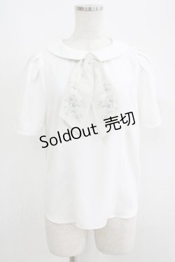 画像1: an another angelus / アイビーローズスカーフタイ付きブラウス Free OFF WHITE H-25-06-16-042-CA-BL-NS-ZH