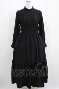 F&A / フロントピンタックロングティアードワンピース Free BLACK H-25-06-16-005-LO-OP-NS-ZH
