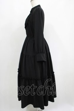 画像2: F&A / フロントピンタックロングティアードワンピース Free BLACK H-25-06-16-005-LO-OP-NS-ZH