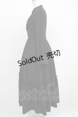 画像2: F&A / フロントピンタックロングティアードワンピース Free BLACK H-25-06-16-005-LO-OP-NS-ZH