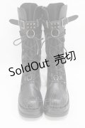 NieR Clothing / 厚底ブーツ EU39(約24.5cm) ブラック H-25-06-16-1001-PU-SH-KB-ZT88