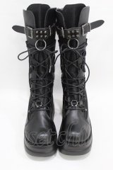 NieR Clothing / 厚底ブーツ EU39(約24.5cm) ブラック H-25-06-16-1001-PU-SH-KB-ZT88