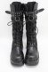 画像1: NieR Clothing / 厚底ブーツ EU39(約24.5cm) ブラック H-25-06-16-1001-PU-SH-KB-ZH (1)