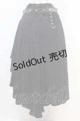 SEX POT ReVeNGe / フラップベルト付レイヤードスカート  黒 H-25-06-16-1032-SP-SK-KB-ZH