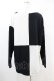 画像2: elements,H / バイカラーベルトカットソー HOMME 白×黒 H-25-06-16-1039-PU-TO-KB-ZH (2)