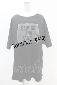 HELL CAT PUNKS / メッシュ切替カットソー  黒 H-25-06-16-1040-PU-TO-KB-ZH
