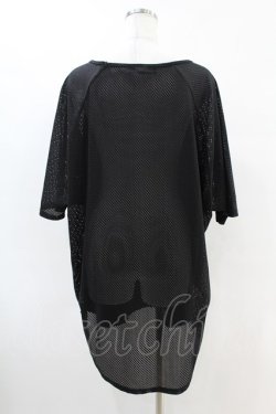 画像2: HELL CAT PUNKS / メッシュ切替カットソー  黒 H-25-06-16-1040-PU-TO-KB-ZH