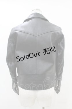 画像2: HELL CAT PUNKS / レザーライダース 30 ブラック H-25-06-16-1049-PU-JA-KB-ZT-CL001