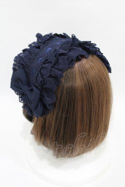 画像2: Vallee lys / Lace Enchantment Headdress  ネイビー H-25-06-16-1002-0-AC-KB-ZH