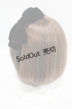 画像2: Jane Marple / 別珍リボンカチューシャ  クロ H-25-06-16-1003-JM-AC-KB-ZH