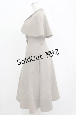 画像2: an another angelus / ケープ付きダブル釦ジャンパースカート Free BEIGE×BR H-25-06-16-006-CA-OP-NS-ZH