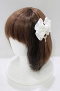 Angelic Pretty / Etudeリボンバレッタ  オフ H-25-06-16-066-AP-AC-NS-ZH