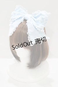 Angelic Pretty / 両山レースレディリボンカチューシャ  サックス H-25-06-16-070-AP-AC-NS-ZH