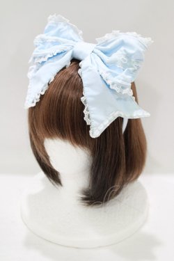画像1: Angelic Pretty / 両山レースレディリボンカチューシャ  サックス H-25-06-16-070-AP-AC-NS-ZH
