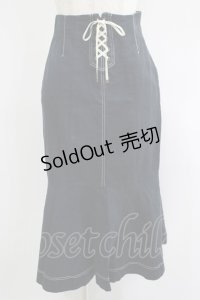 an another angelus / フロントレースアップロングマーメイドスカート Free NAVY H-25-06-16-077-CA-SK-NS-ZH