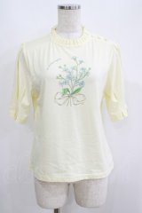 an another angelus / タックスリーブフラワープリントT Free IVORY H-25-06-16-080-CA-BL-NS-ZH