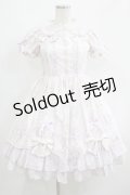 Angelic Pretty / 花柄スカラップスクエアワンピース Free オフ/ラベンダー H-25-06-16-009-AP-OP-NS-ZH