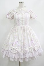 画像1: Angelic Pretty / 花柄スカラップスクエアワンピース Free オフ/ラベンダー H-25-06-16-009-AP-OP-NS-ZH (1)