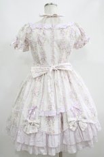画像3: Angelic Pretty / 花柄スカラップスクエアワンピース Free オフ/ラベンダー H-25-06-16-009-AP-OP-NS-ZH (3)