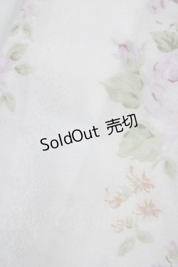 画像4: Angelic Pretty / 花柄スカラップスクエアワンピース Free オフ/ラベンダー H-25-06-16-009-AP-OP-NS-ZH